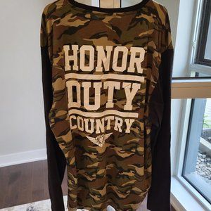 HEADRUSH Brand ("Fortune Favours the Brave") men's long sleeve jersey (army/blk)